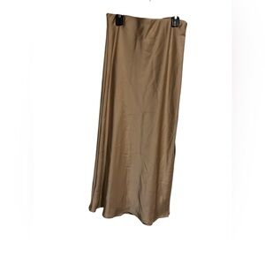 Chic gold Maxi Skirt for Women W101